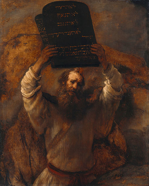 REMBRANDT Harmenszoon van Rijn Moses with the Ten Commandments